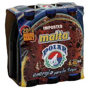 Goya, Soda Malta Polar 6Pk, 72 Ounce (04 Pack)  Grocery 