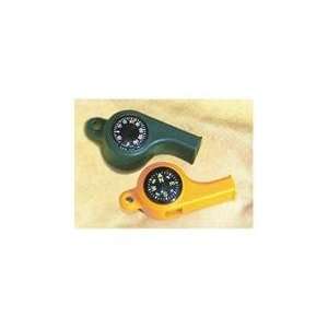   Sportsmans Whistle withCompass & Temp Gauge   Green