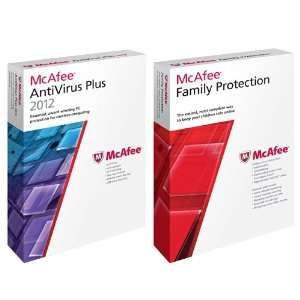 Mcafee McAfee AntiVirus Plus 2012 and Family Protection Bundle   3 