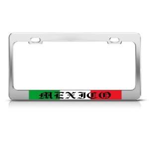  Mexico Flag Mexican Country Metal license plate frame Tag 