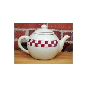  CHECKMATES RED TEAPOT (LARGE)