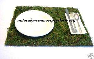 MOSS RUNNER12X16SHEET WEDDING PLACEMAT CENTERPIECE  