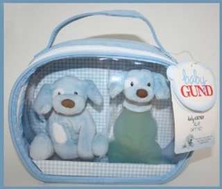 Baby Gund Blue Gift Set Cologne with Finger Puppet and Plush Toy