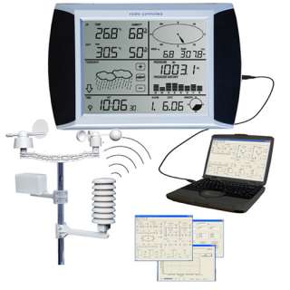   Wireless Touch Screen Weather Station with PC Interface fs1800 us
