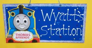 THOMAS the TRAIN FREE NAME ROOM Sign KIDS PERSONALIZED Wall DECOR Boy 
