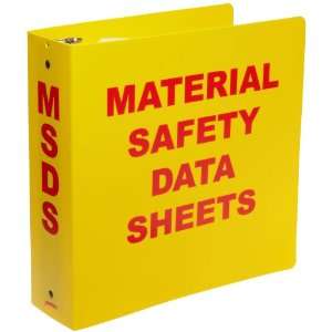   Color Standard MSDS Binder, Legend Material Safety Data Sheets