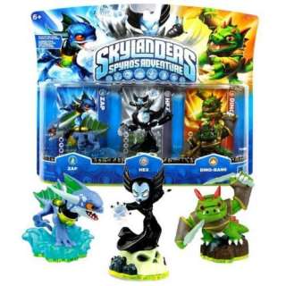 ZAP HEX DINO RANG SKYLANDERS SPYROS ADVENTURE 3 PACK CHARACTER ACTION 