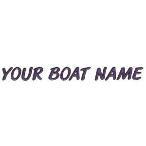   610 Series 5 Blue/Black Marine Boat Name Lettering Kit Automotive