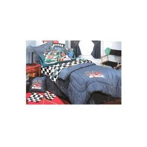  Nascar Denim Full Size Bedding Comforter & Sheet Set