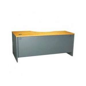   Desk Module, 71w x 35 1/2d, Natural Cherry/Graphite Gray by Bush Home