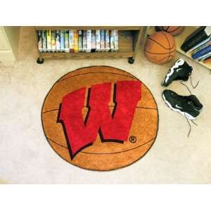   NCAA Wisconsin Badgers Chromo Jet Printed Basketball Rug Home
