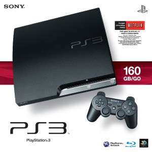  PlayStation 3 PS3 Slim (Latest Model) 160GB Charcoal Black Console 