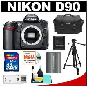  Nikon D90 Digital SLR Camera Body + 32GB Card + Nikon 