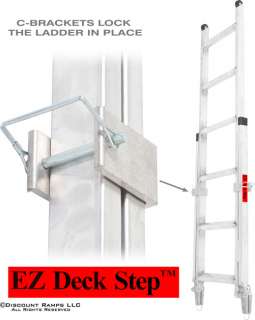 NEW PORTABLE ALUMINUM LADDER STEP DECK FLATBED TRAILER (Ladder 16 72 