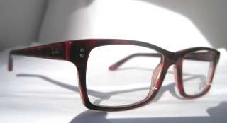 RayBan RB 5225 5034 Burgundy Eyeglasses Glasses Authentic New Free 