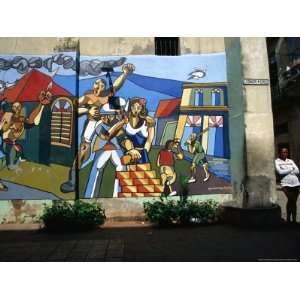 Wall with Mural in Old Havana, Havana, Cuba Lonely Planet Collection 