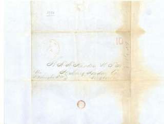 1850 STAMPLESS LETTER ABOUT THE STEAMBOAT IOWA  