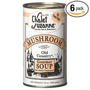 Chalet Suzanne Old Country Mushroom Semi condensesd, 13 Ounce Cans 
