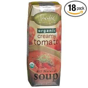 Pacific Natural Foods Organic Creamy Tomato Soup, 8 Ounce Aseptic 