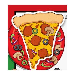  Teens Birthday Party Invitations   Big Slice of Pizza 