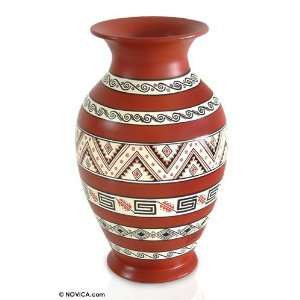  Ceramic vase, Moche Pentagons