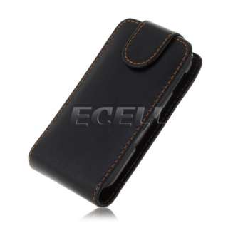   Style Range   Leather Flip Case for Samsung S5660 Galaxy Gio   Black