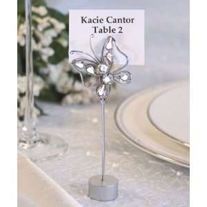   Wedding Favors  Chrome Butterfly Place Card Holder (200 And Up items