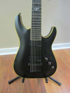 Schecter Blackjack ATX C 7 7 String Electric Guitar Aged Black Satin 