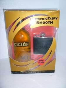 CICLON BACARDI RUM 750 DISCONTINUED TEQUILA FLASK RARE  