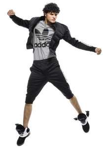 Adidas Jeremy Scott Gorilla Tracksuit Black JS Pants Jacket Track Top 