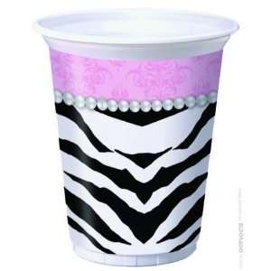  Zebra pearl 16 oz cups   pack of 8