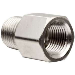 Polyconn PC120NB 88 Nickel Plated Brass Pipe Fitting, Adapter, 1/2 