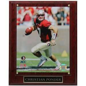   State Seminoles (FSU) #7 Christian Ponder 10.5 x 13 Player Plaque