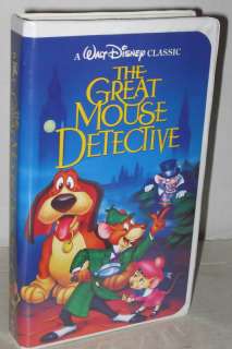 The Great Mouse Detective VHS Movie  
