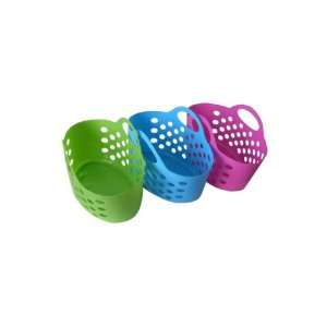 Bulk Pack of 36   Plastic storage basket, assorted bright colors (Each 