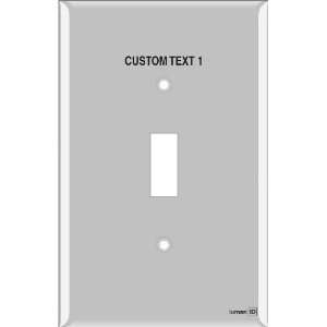   Light Switch Labels 1 Toggle (plastic   midway size)