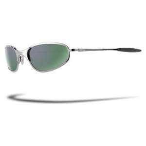 Oakley A Wire 2.0 Sunglasses   Polarized Thick Black Chrome/Emerald 