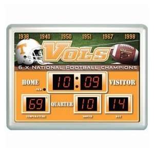   Tennessee Volunteers Clock   14x19 Scoreboard
