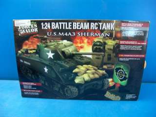   Of Valor 124 R/C RC U.S. M4A3 Sherman Tank Military RTR WWII  