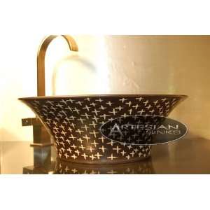 Black Porcelain Cone Design Bathroom Vessel Sink F044 