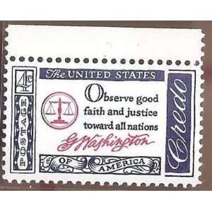Postage Stamps US Credo Observe Good Faith And Justice Sc1139 MNHVFOG