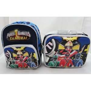 Licensed Power Rangers Samurai Sentai 10 Mini Backpack + Lunch Bag 