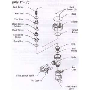 Watts 1 800 Part RK 800M4 Kit Including Check Kit (0887704), Rubber 