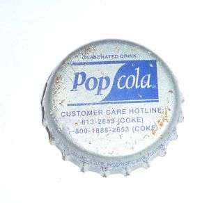 POP COLA Drink Soda Bottle Cap Crown PHILIPPINES Silver  
