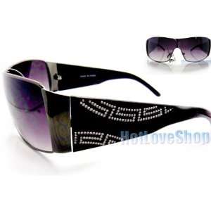 HOTLOVE Premium Sunglasses UV400 Lens Technology   Unisex F1225 Black 