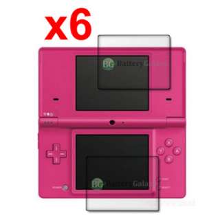 6X CLEAR LCD SCREEN SHIELD PROTECTOR FOR NINTENDO DSi  