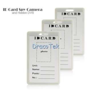 , look to the ID Card Spy Camera and Hidden DVR . The small camera 