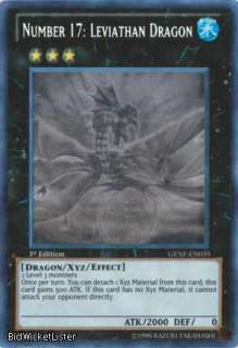 Number 17 Leviathan Dragon Ghost Rare NM Unltd YuGiOh GENF G039 Yu Gi 
