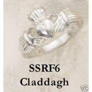  Fine Sterling Silver Irish Catholic Claddagh Heart Ring Jewelry