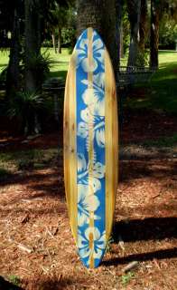 Vintage Style Blue 5 foot Longboard Wooden Surfboard FL  